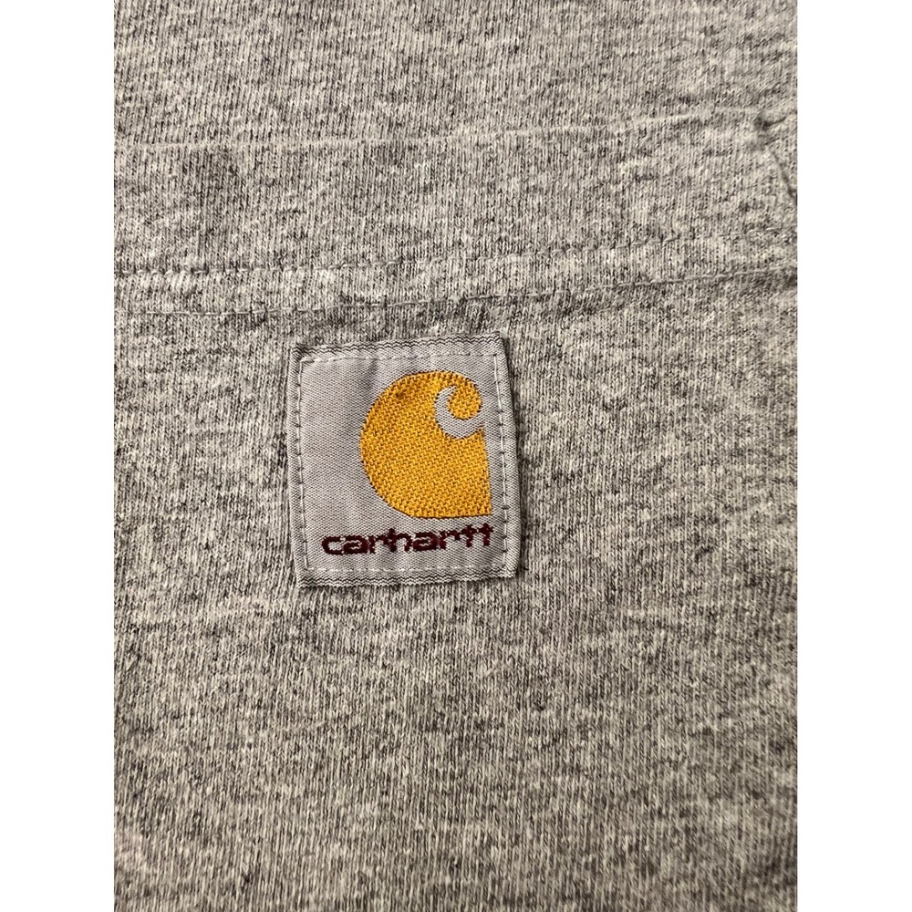 Carhartt Mens Long Sleeve Pocket T-Shirt Heather Gray Workwear Large XL - Picture 4 of 8